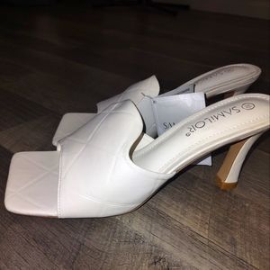 Samilor White heel Sandal